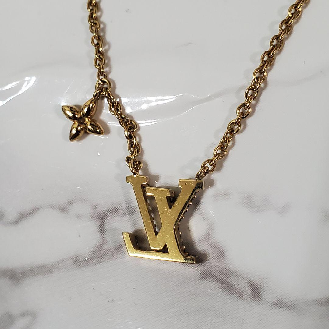 【美品】LOUIS VUITTON ルイヴィトン ネックレス LVアイコニック