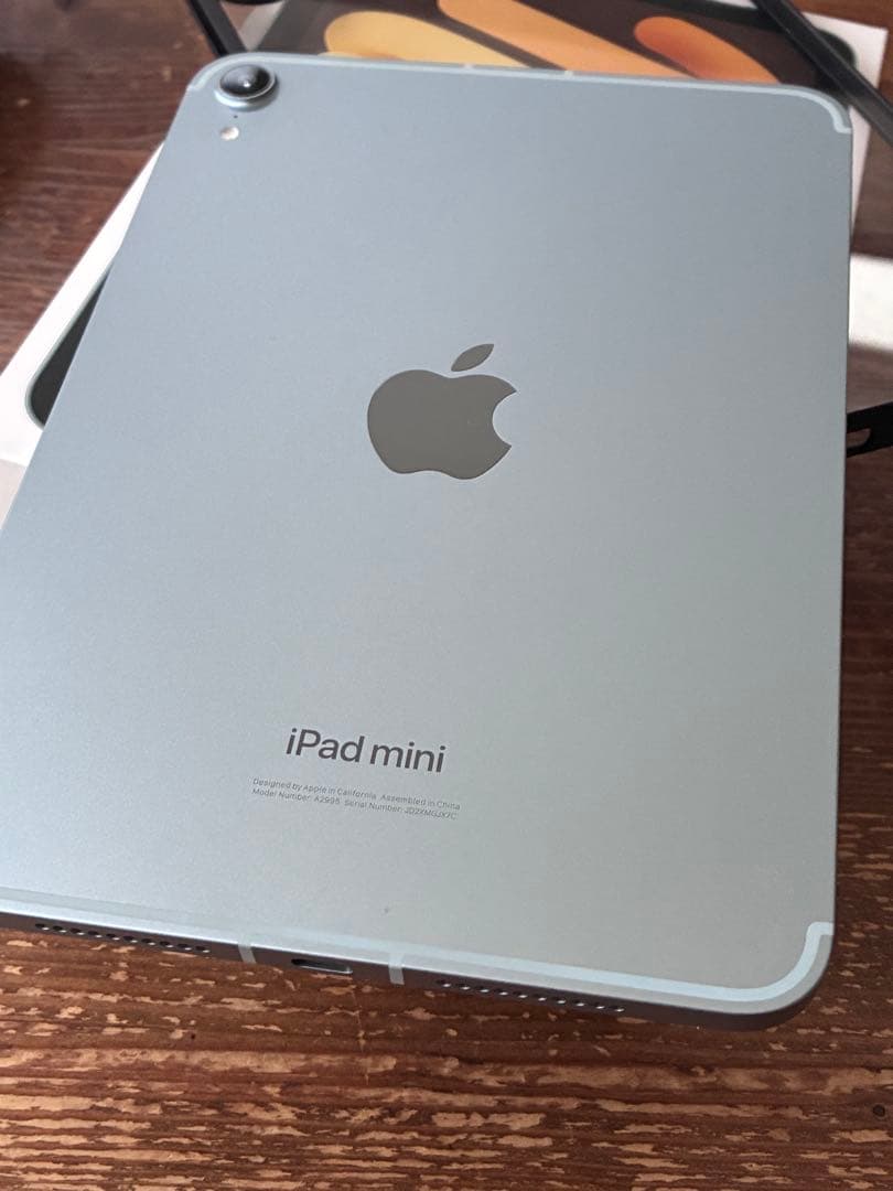 iPad mini A17Pro Wi-Fi Cellular 256 ブルー