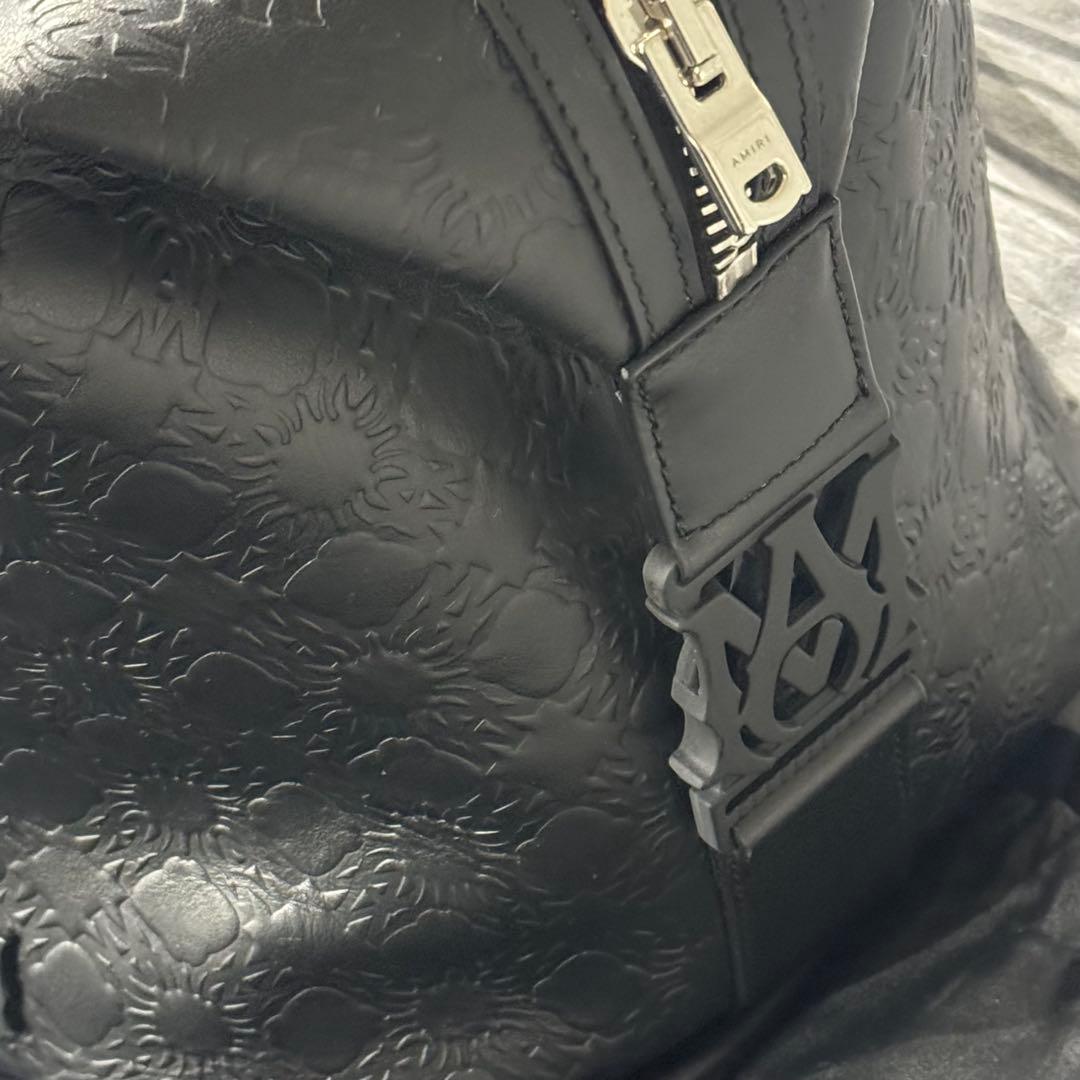 AMIRI MA QUAD レザーダッフルバッグ（ブラック）