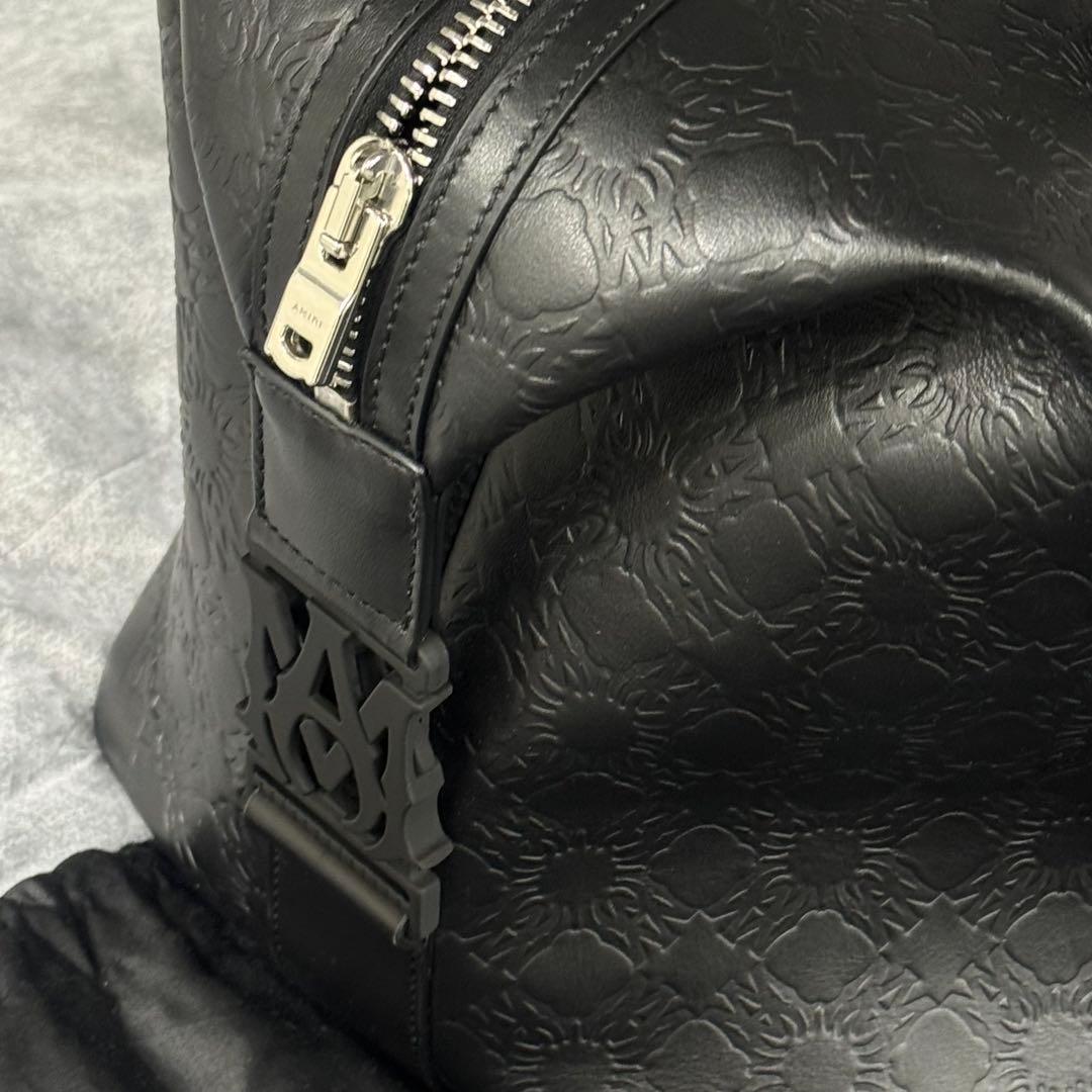 AMIRI MA QUAD レザーダッフルバッグ（ブラック）