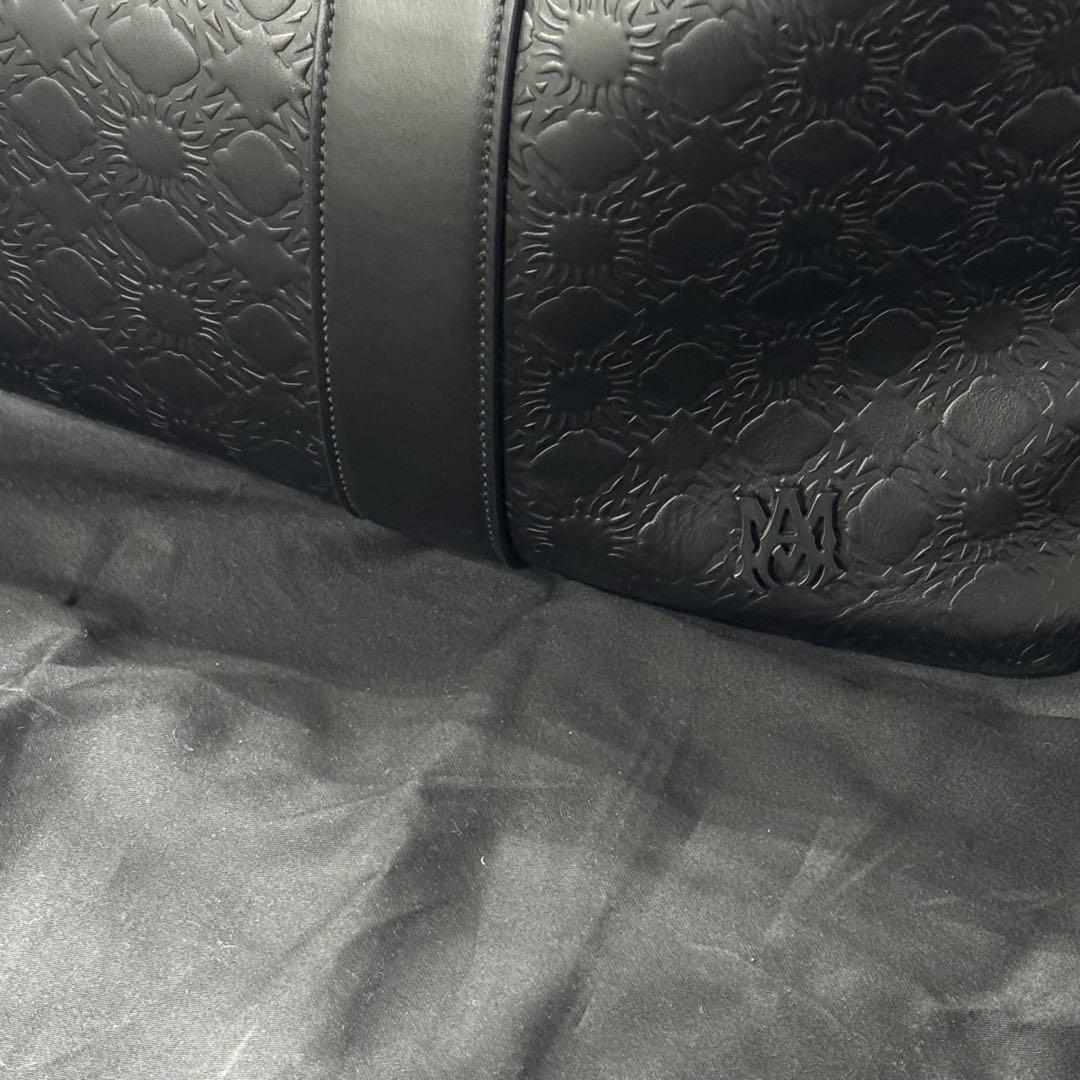 AMIRI MA QUAD レザーダッフルバッグ（ブラック）