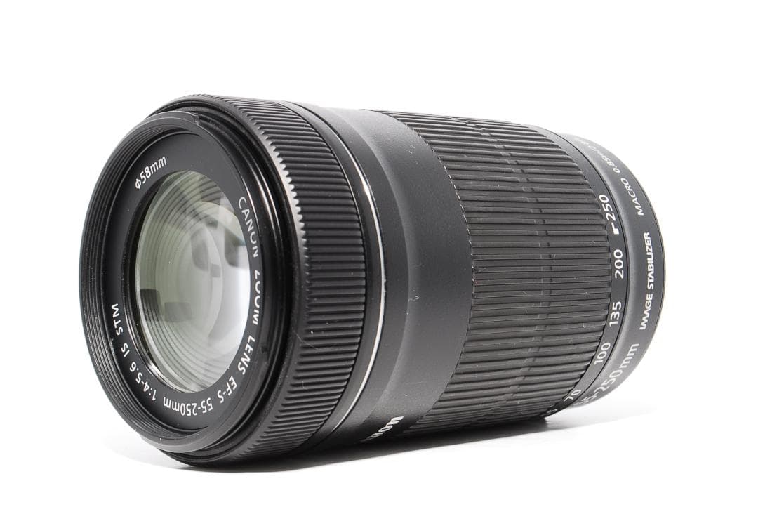 望遠レンズ Canon EF-S 55-250mm F4-5.6 IS STM