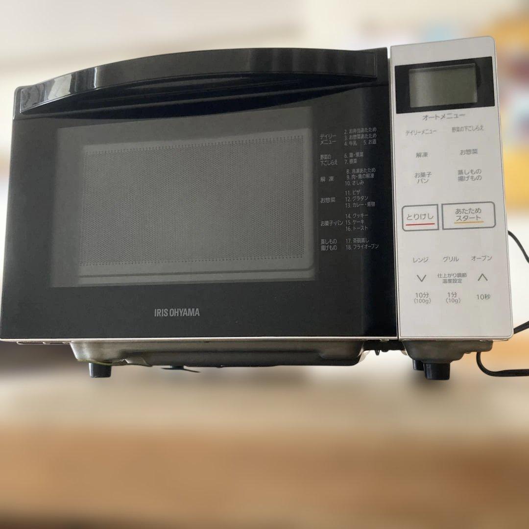美品アイリスオーヤマ2022年製オーブンレンジMO-F1807-W