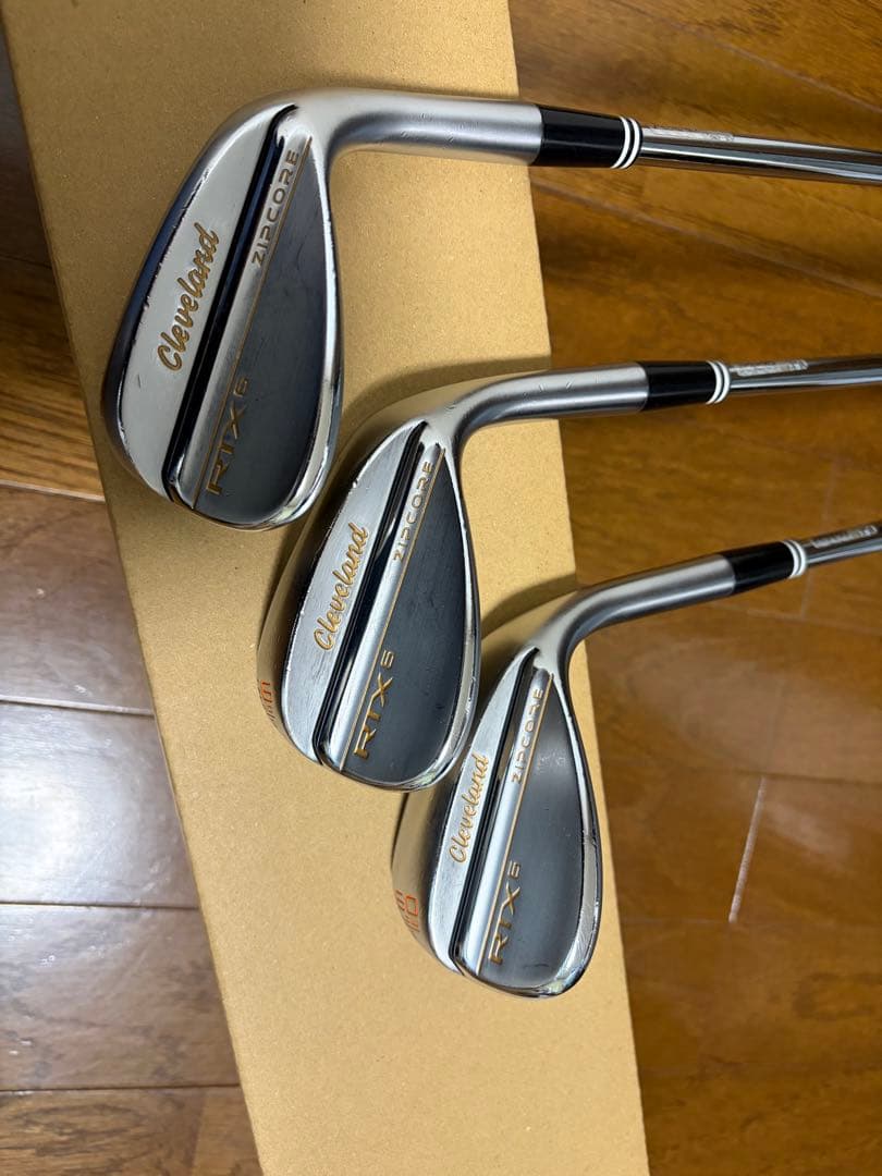 【限定特注品】RTX6 ZIPCORE ウエッジ カスタム3本セット