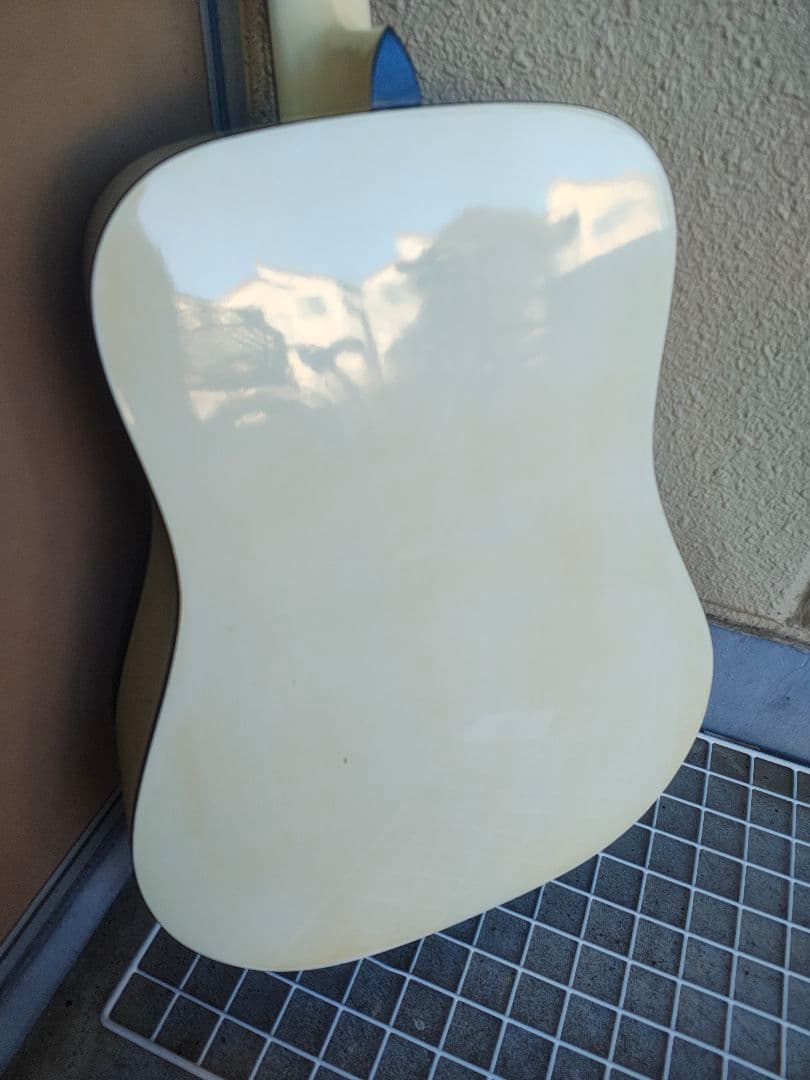 経年 超美品 昭和レトロ 白いギター Excess W-1300 PU付エレアコ