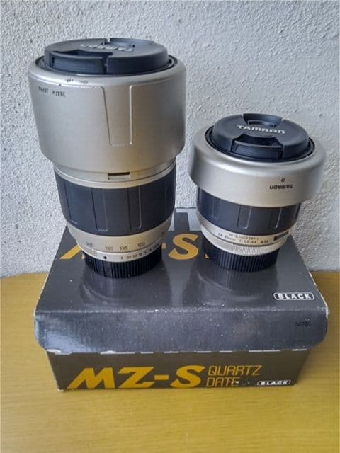 実働美品！箱付　PENTAX MZ-S ブラック TAMRONレンズ2本付