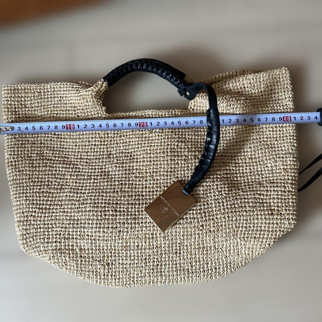 美品　ヘレンカミンスキー　ラフィアトートバッグ