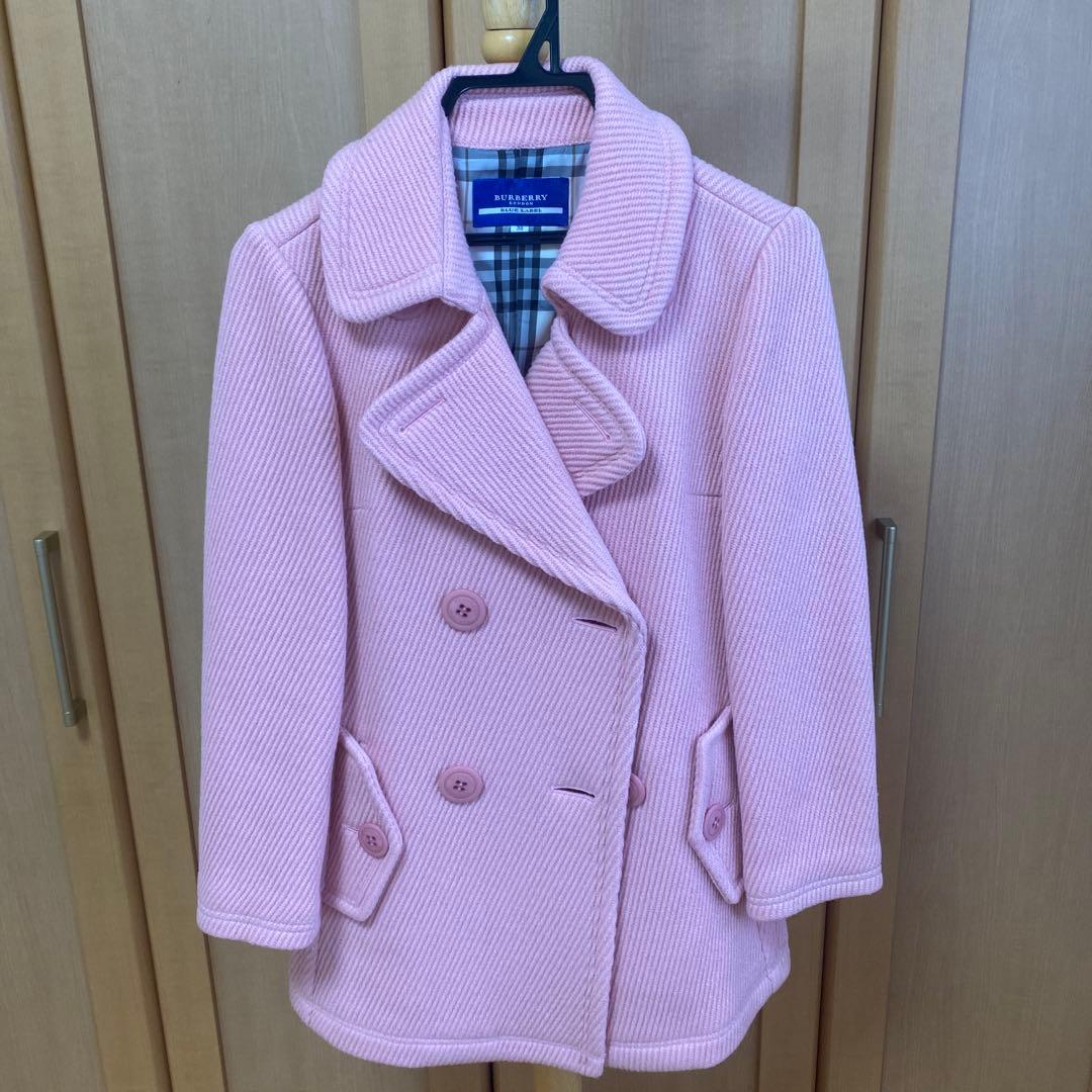 BURBERRY BLUELABELピンク ピーコート