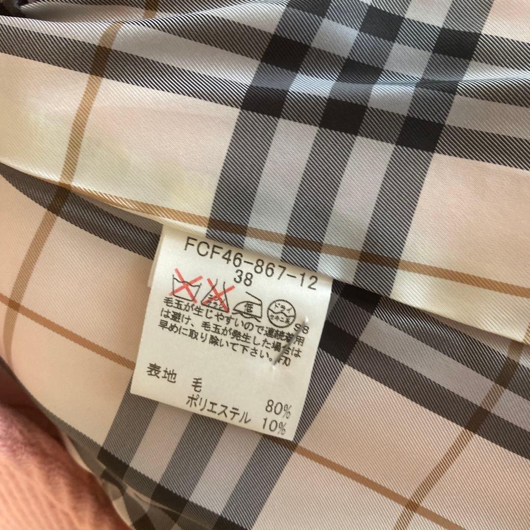 BURBERRY BLUELABELピンク ピーコート