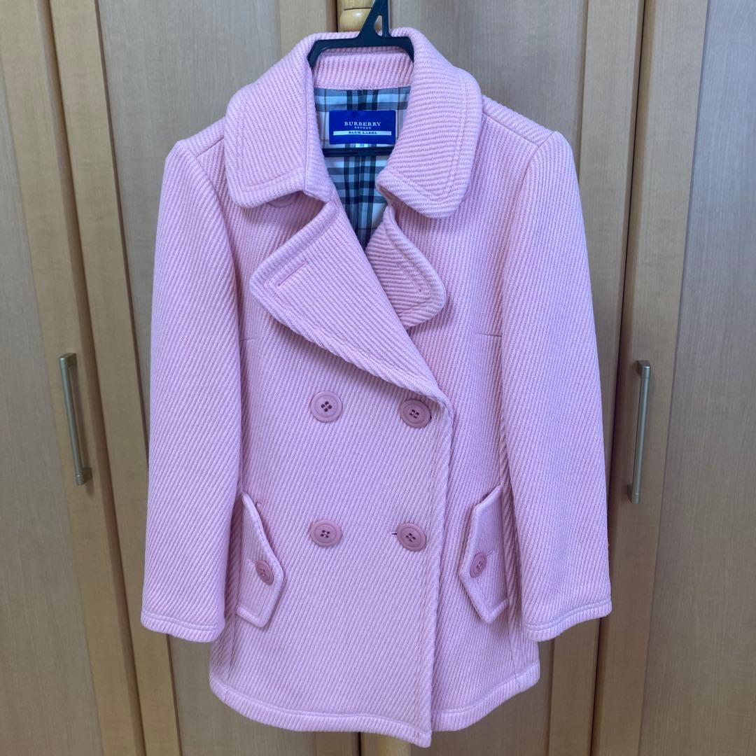 BURBERRY BLUELABELピンク ピーコート