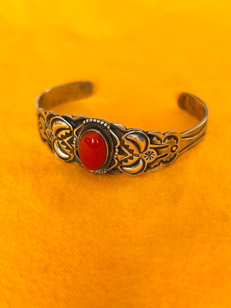 ナバホ族ジュエリー/ バングル / A.payton /STERING