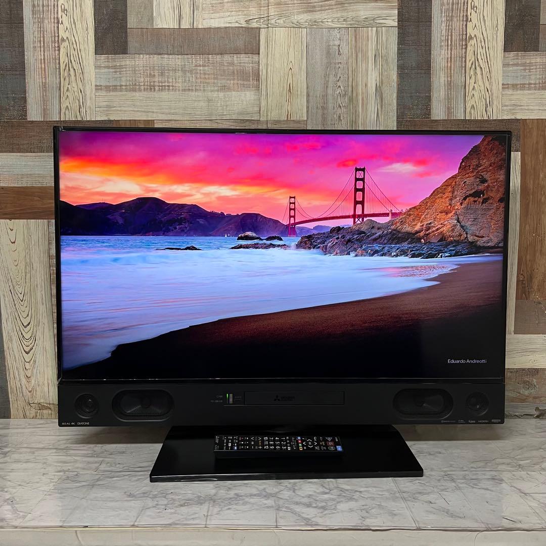 全国送料込❣️三菱4K液晶40型ブルーレイ＆HDD2TB内蔵テレビ YouTube