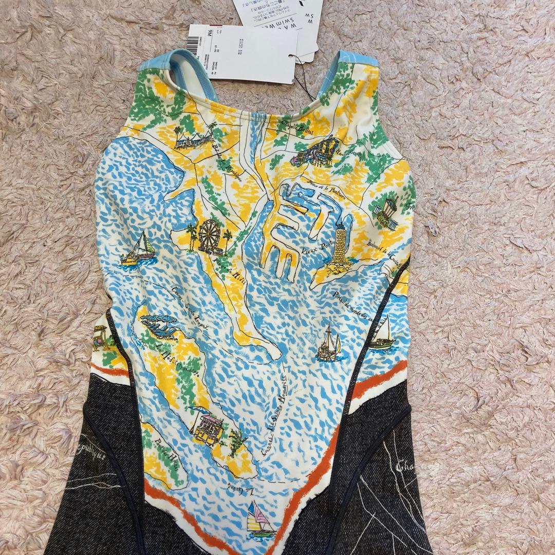 地図柄 スポーツ用水着 ワコール