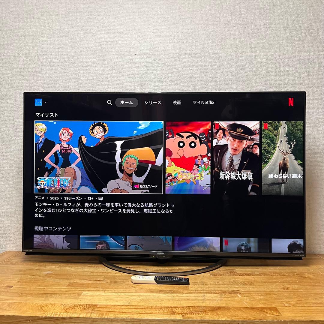 SHARP 60V型 4K 液晶テレビ Android TV 4T-C60AJ1