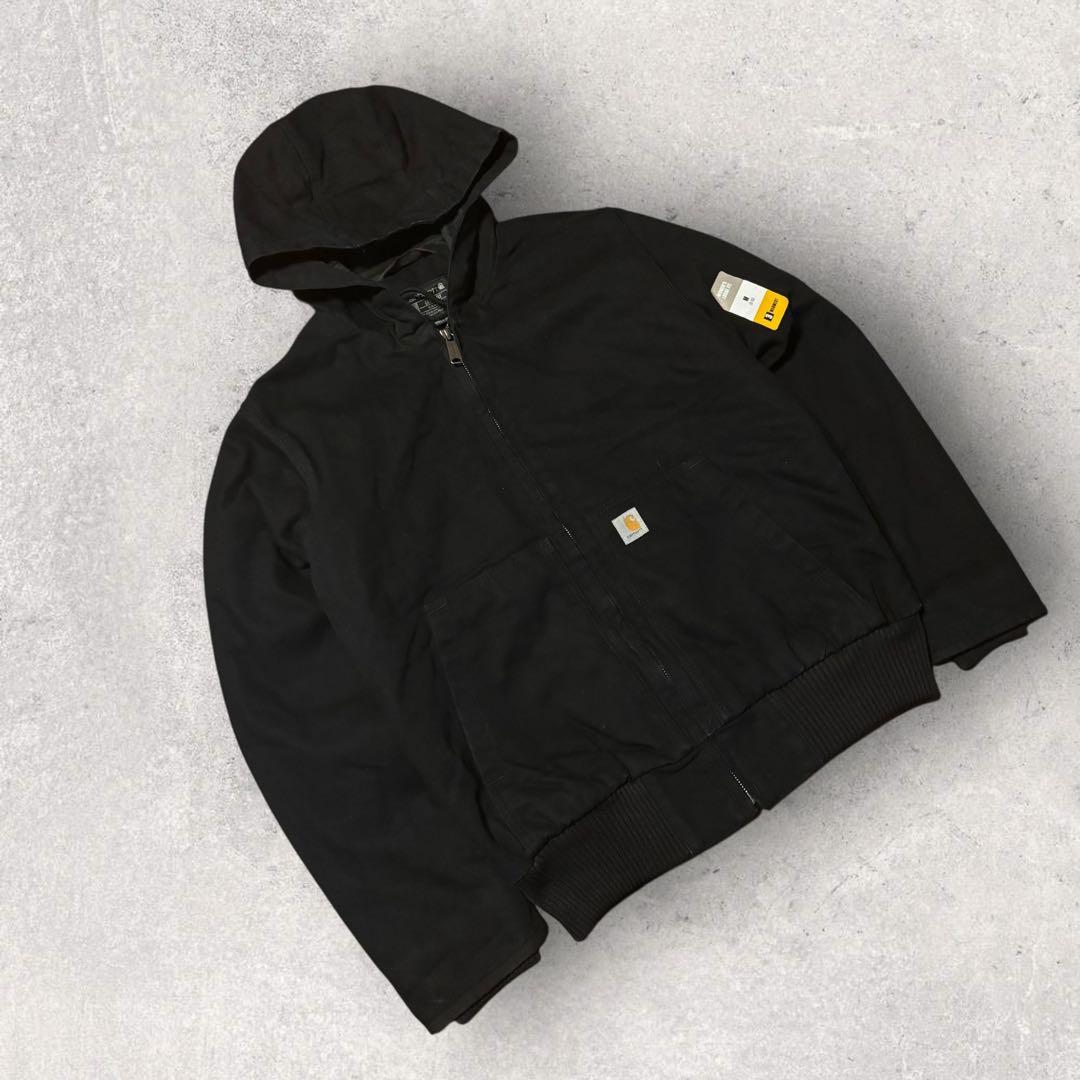 【カーハート】アクティブジャケット　黒 レディースS ~M相当　美品　i