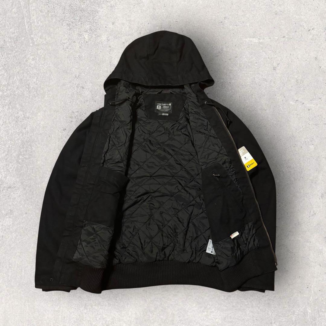 【カーハート】アクティブジャケット　黒 レディースS ~M相当　美品　i