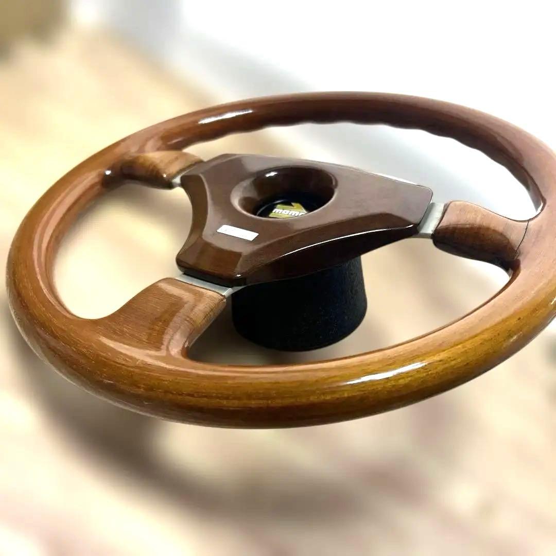 MOMO ウッドステアリング 希少ビンテージ