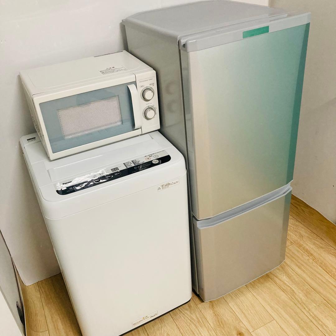 美品高品質パナソニック三菱電機一人暮らし家電セット❗️大阪、大阪近郊配送設置無料