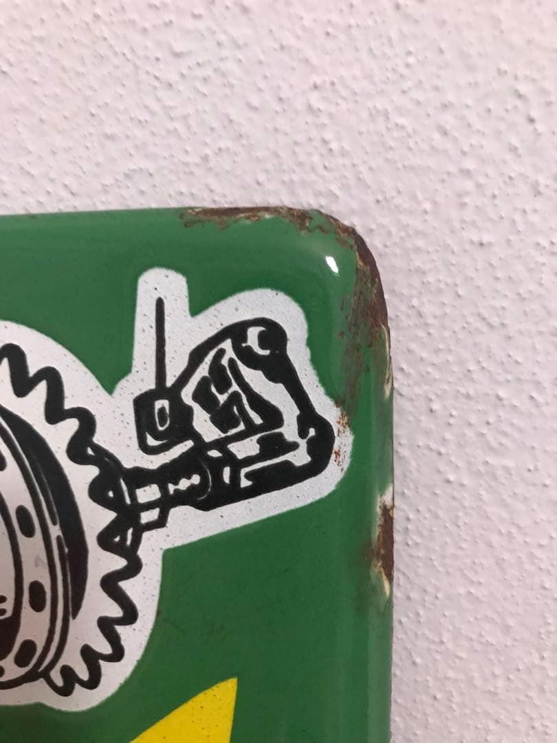 昭和 レトロ 琺瑯看板 ホーロー看板 三段変速ハブ ギア 看板 昭和レトロ レア