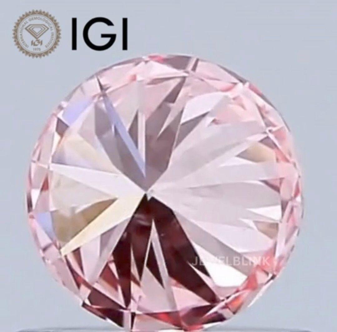 新品未使用品☆ラボグロウンピンクダイヤ☆Ptネックレス☆0.410ct☆VS−1