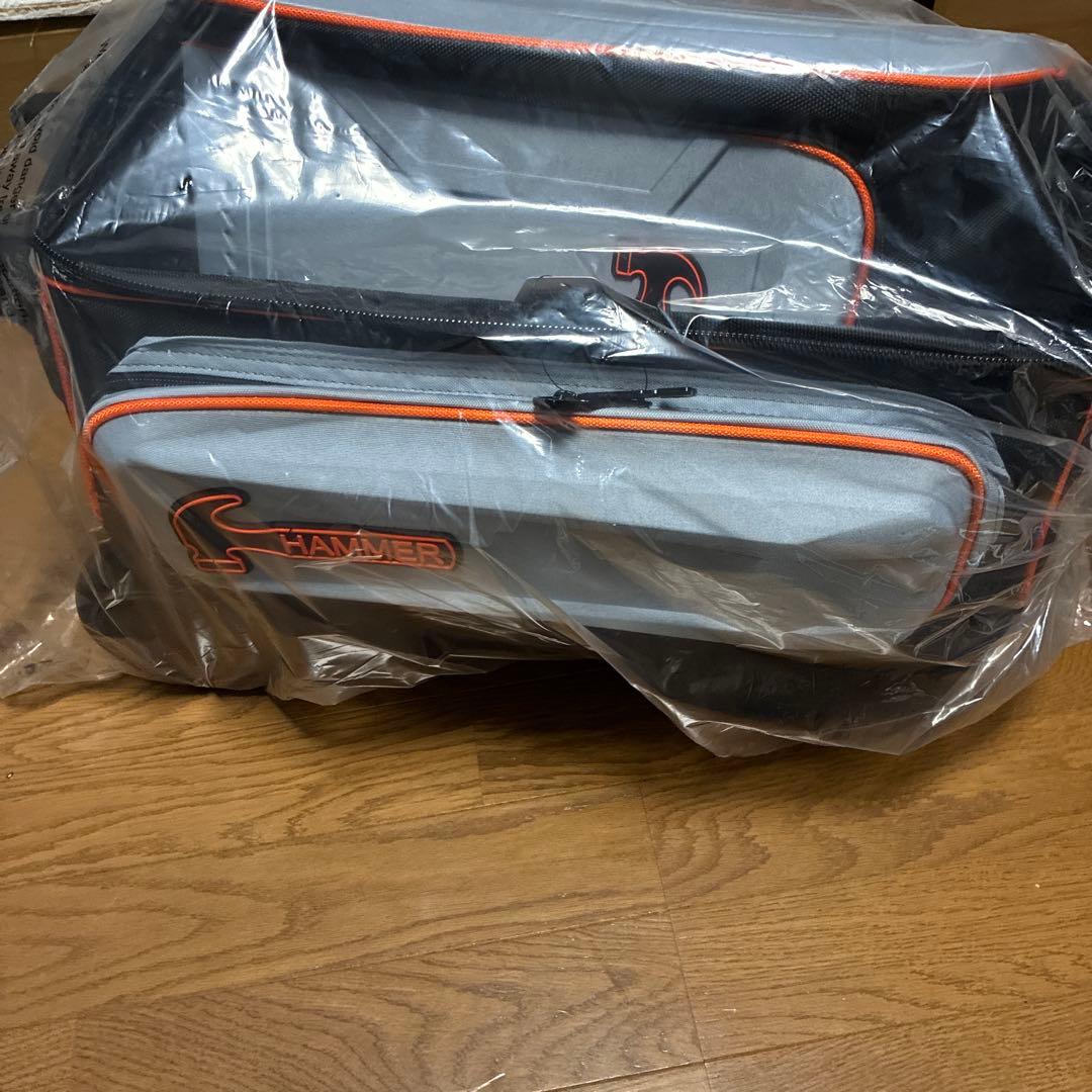 HAMMER ボウリング用バッグ 大容量 グレー/ブラック/オレンジ