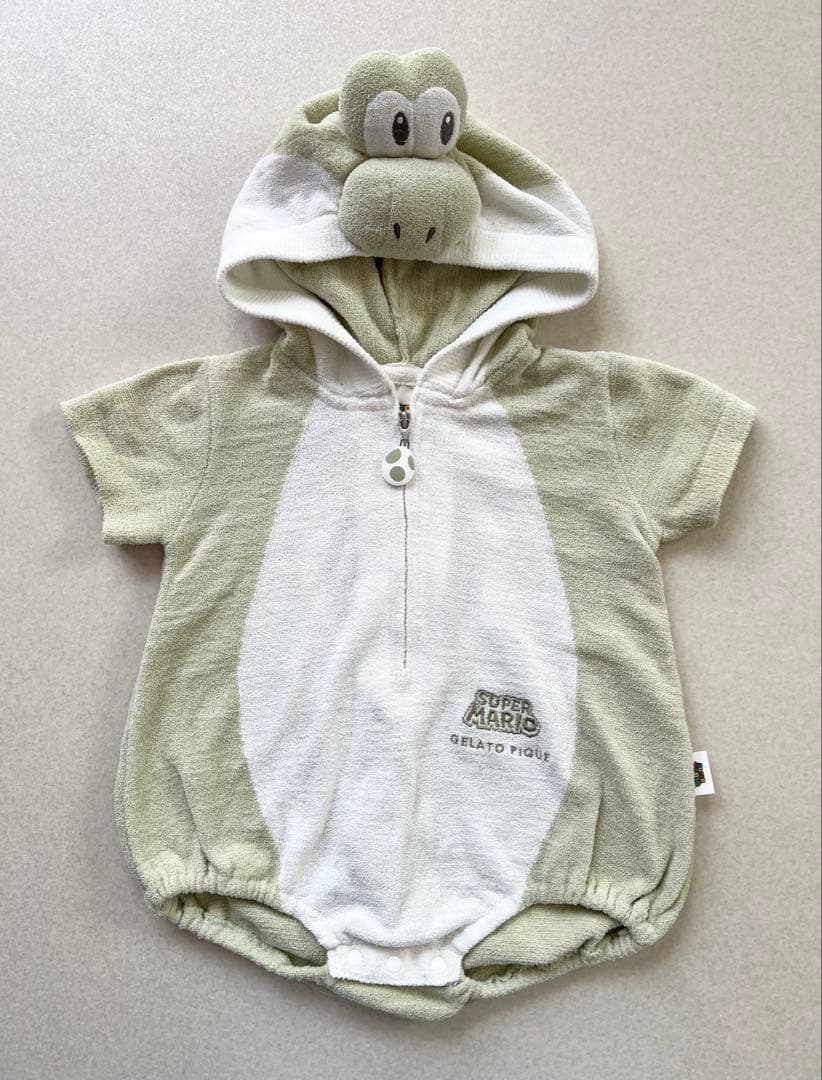 ジェラートピケ ヨッシー ロンパース 70サイズ マリオ 大人気商品
