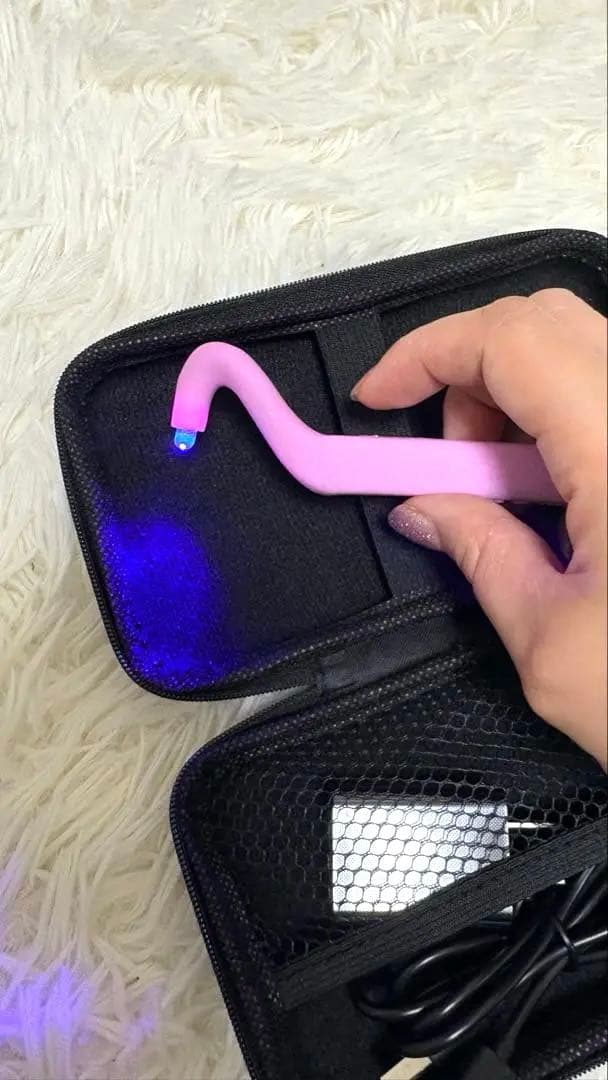 NEWカラー！ピンク　LEDタッチ式マツエクライト13g ツイザー装着かき分け