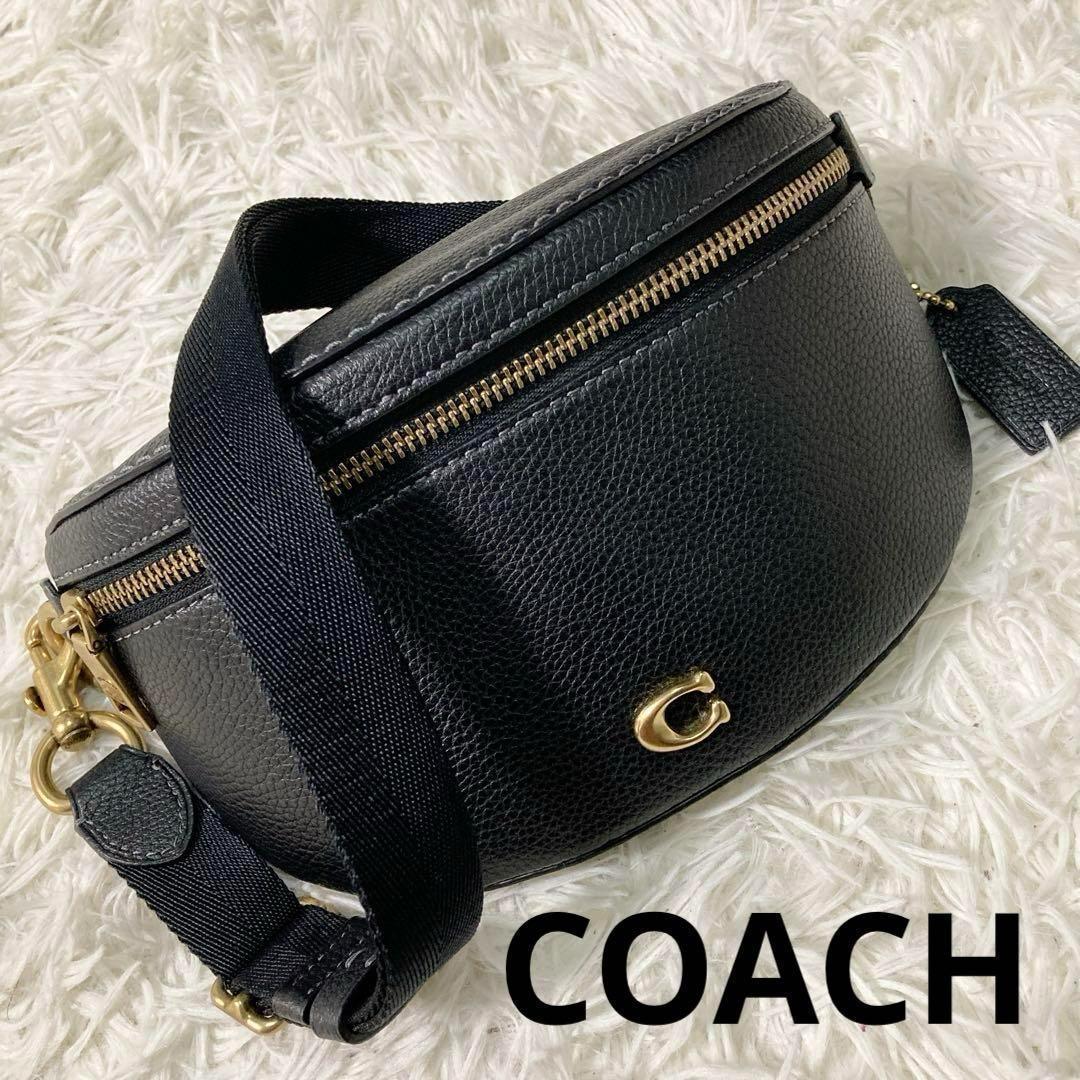 未使用保管品 コーチ ベサニー 黒 BETHANY BELT BAG CH813