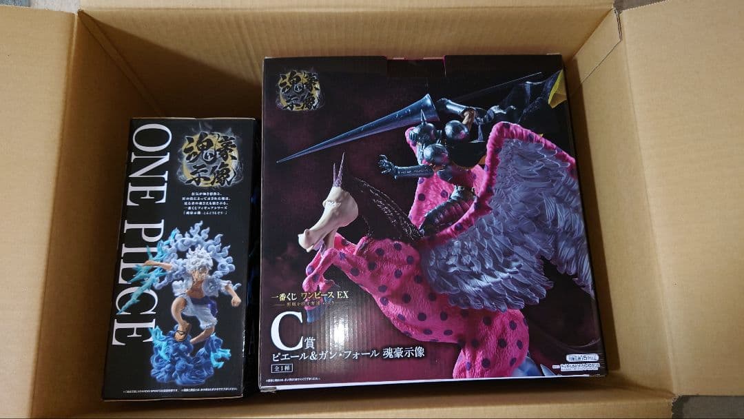 一番くじ ワンピース 魂豪示像 A賞 C賞 ルフィ ガン・フォール セット