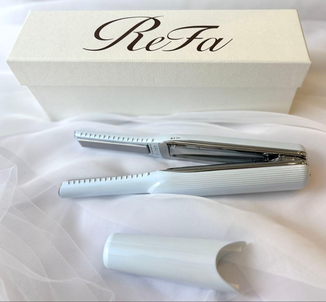 リファ　フィンガーアイロンST ホワイト2025.12月購入　通電確認のみ 美品