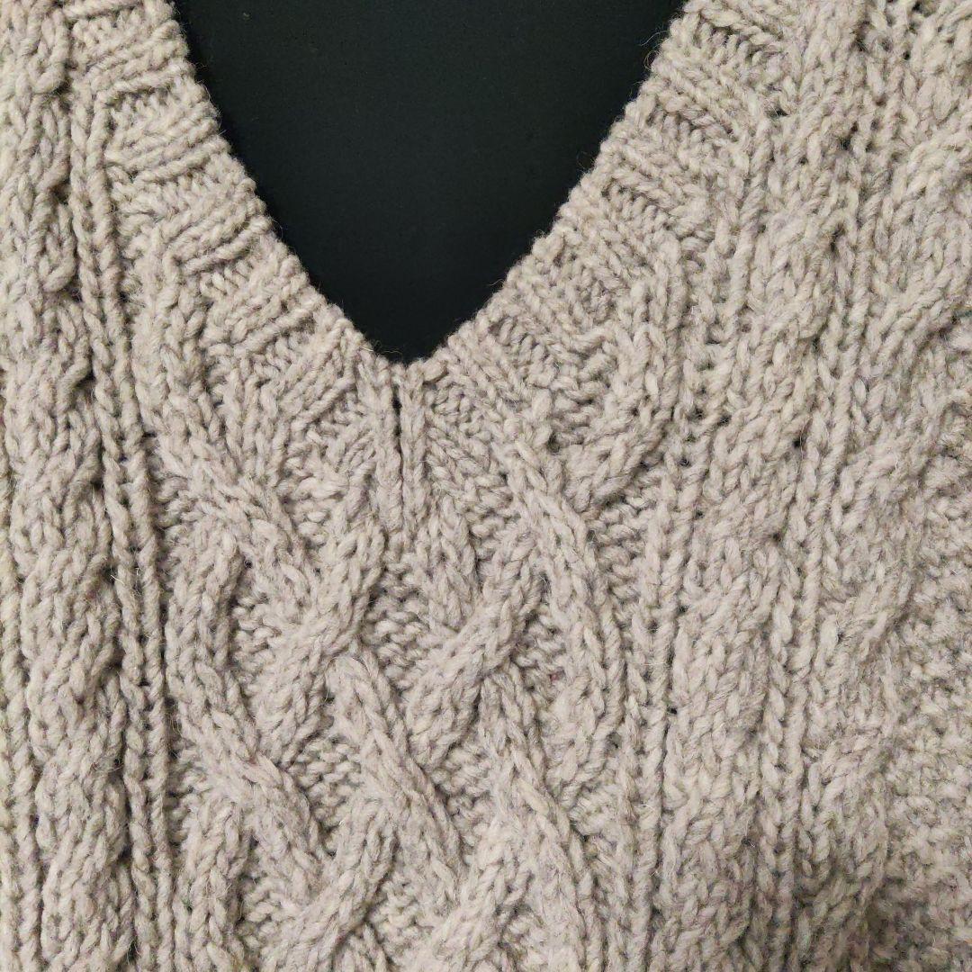 NESTROBEペルーハンドニットベスト アラン鹿の子