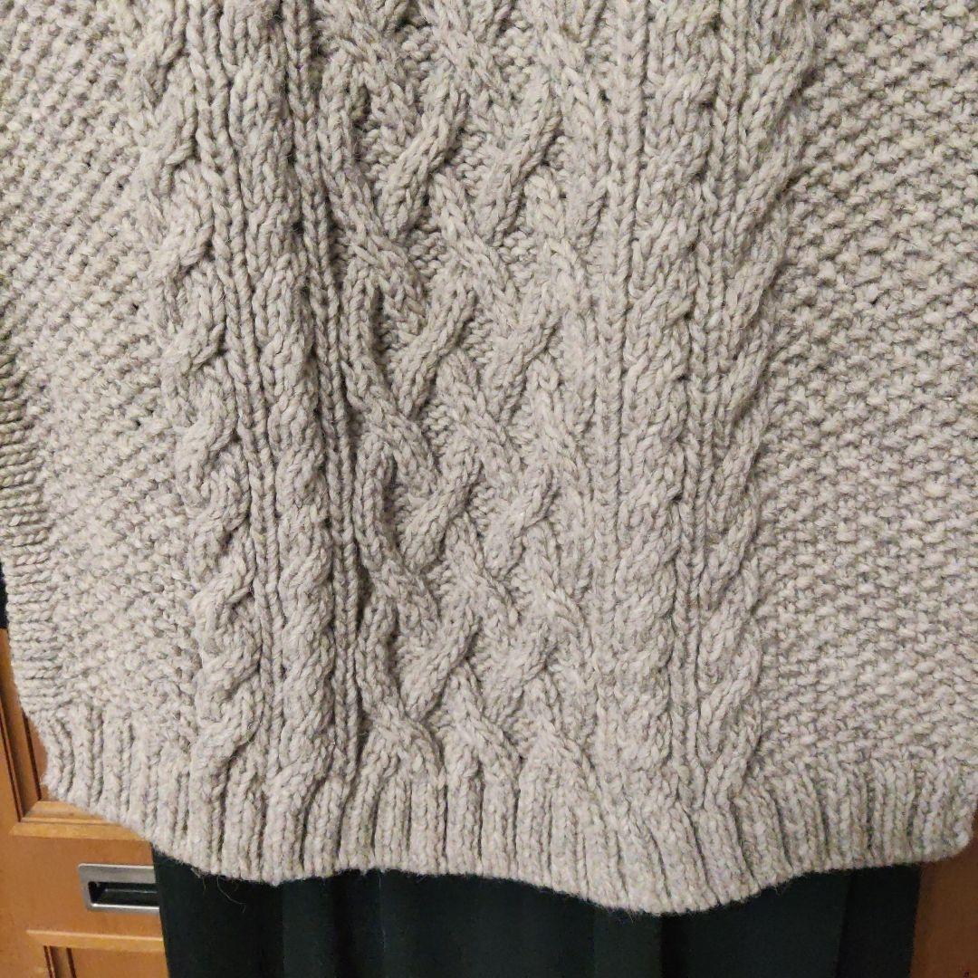 NESTROBEペルーハンドニットベスト アラン鹿の子