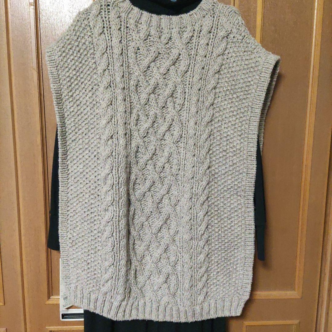 NESTROBEペルーハンドニットベスト アラン鹿の子