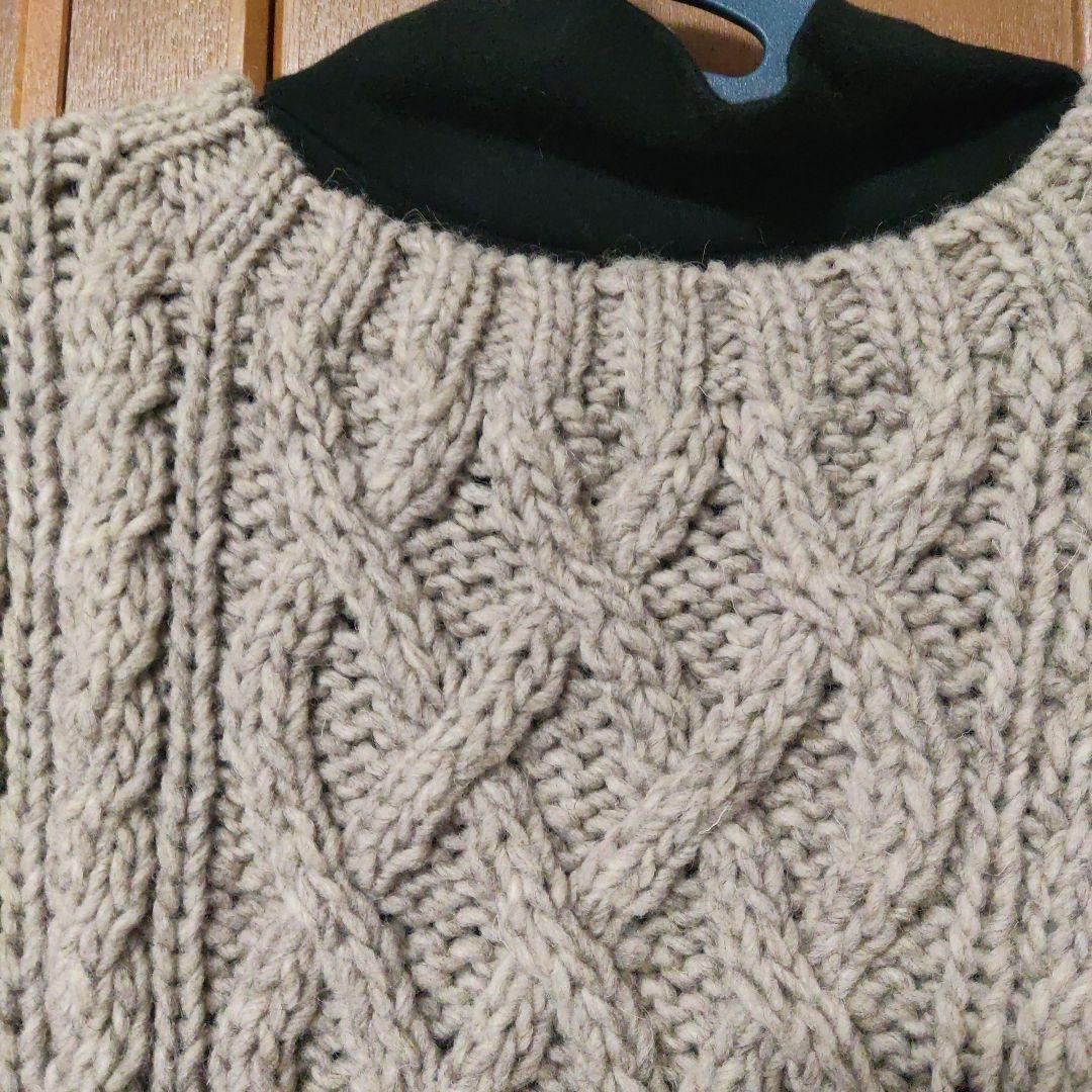 NESTROBEペルーハンドニットベスト アラン鹿の子