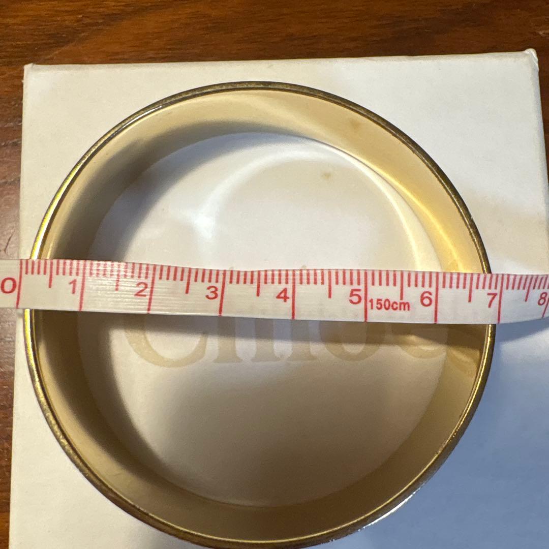 Chloé バングル ネイビー・ゴールド 内径約7.5cm