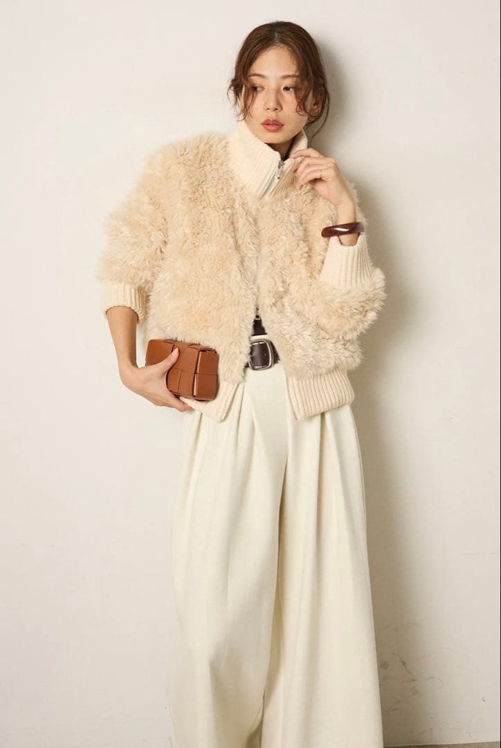 【ESICA(エシカ)】ハイネックボアブルゾン