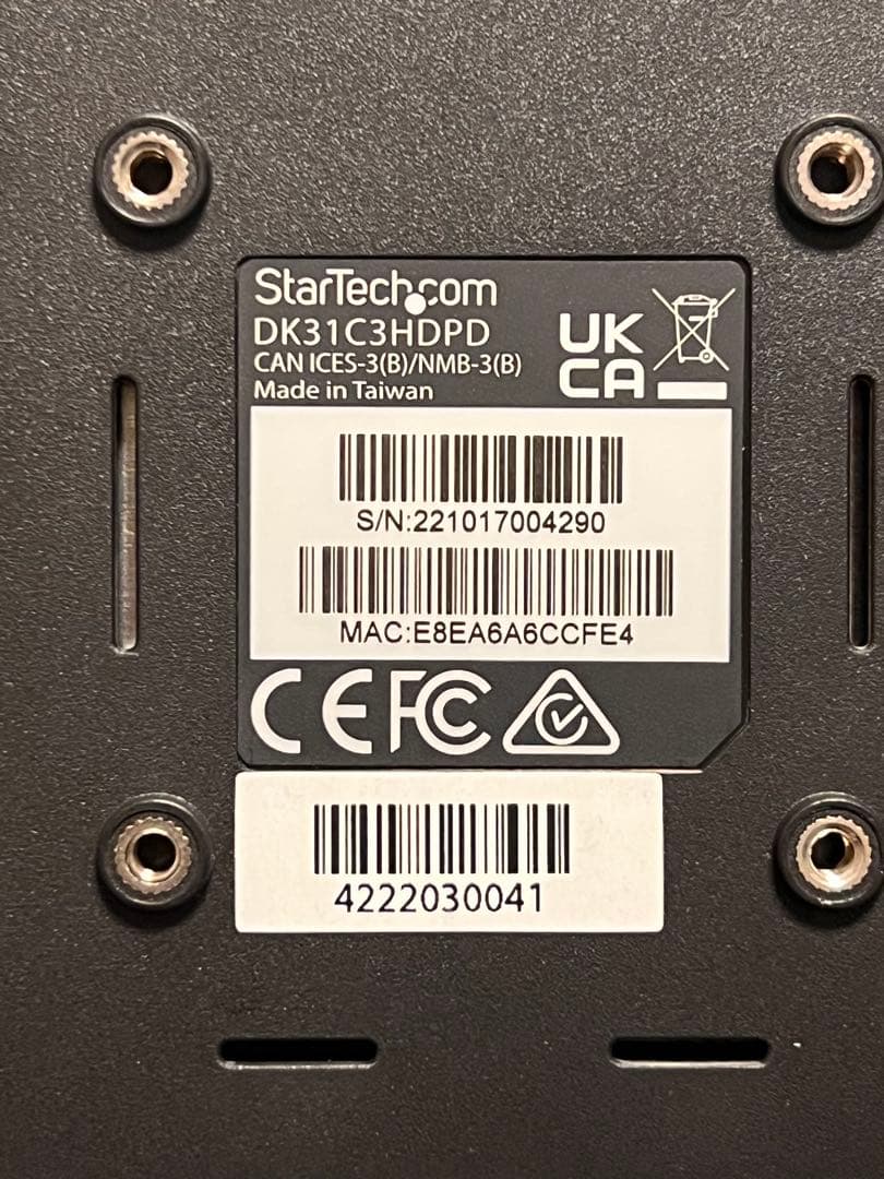 Startech ドッキングステーション 6ポート DK31C3HDPD