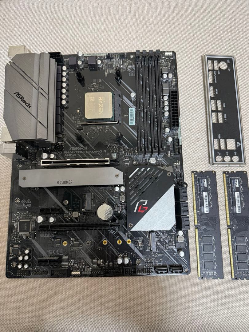 ASRock X570 PHANTOM GAMING4 + CPU + メモリ