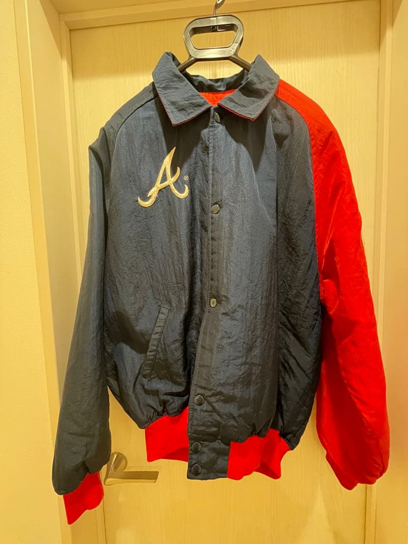 Atlanta Braves スタジャン ネイビー レッド
