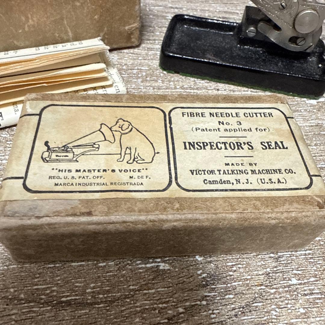 蓄音機用HIS MASTER'S VOICE 竹針NEEDLES CUTTER
