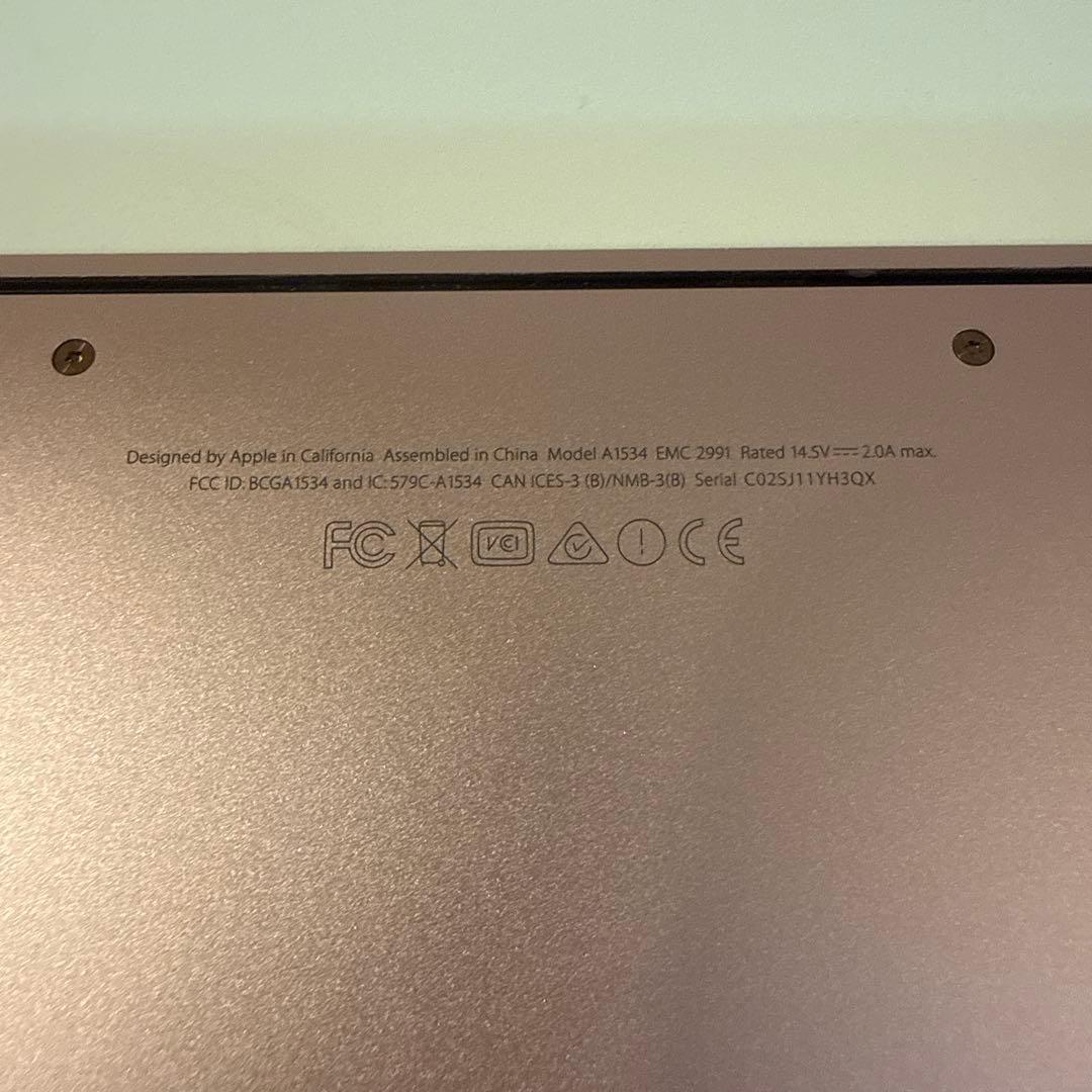 MacBook本体 MacBook Retina 12 inch Early 2016