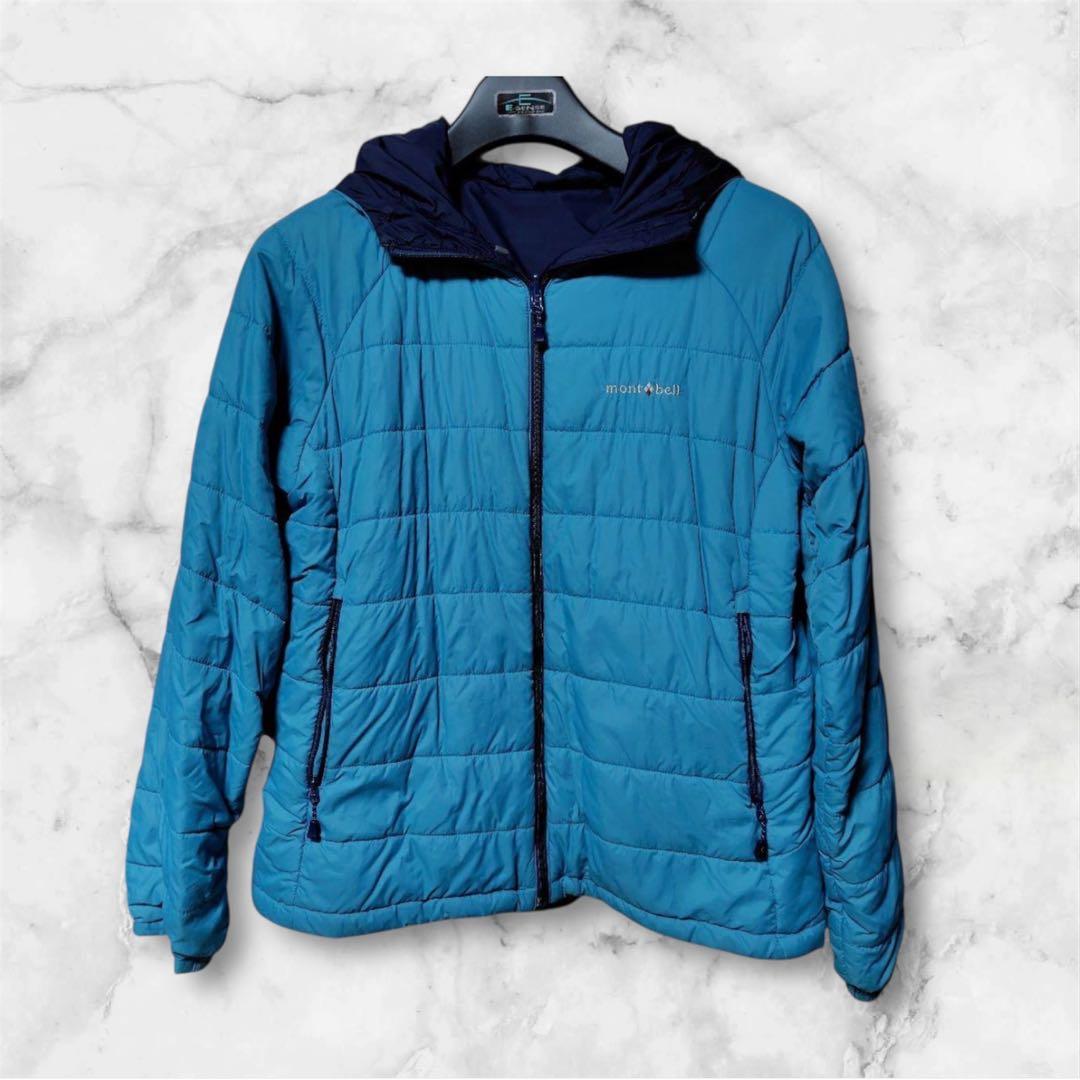 mont-bellダウンジャケット 　リバーシブル　　おーた着用　women's