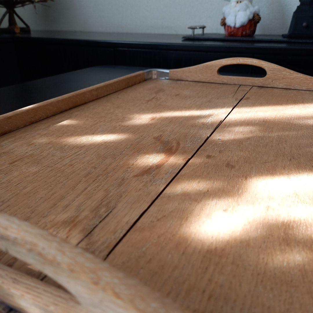 あつき様の　フランス　アンティーク木製トレイ