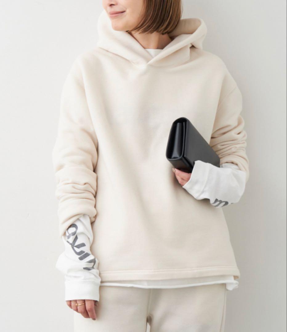 美品 ドゥーズィエムクラス Prime wool フリースプルオーバー パーカー