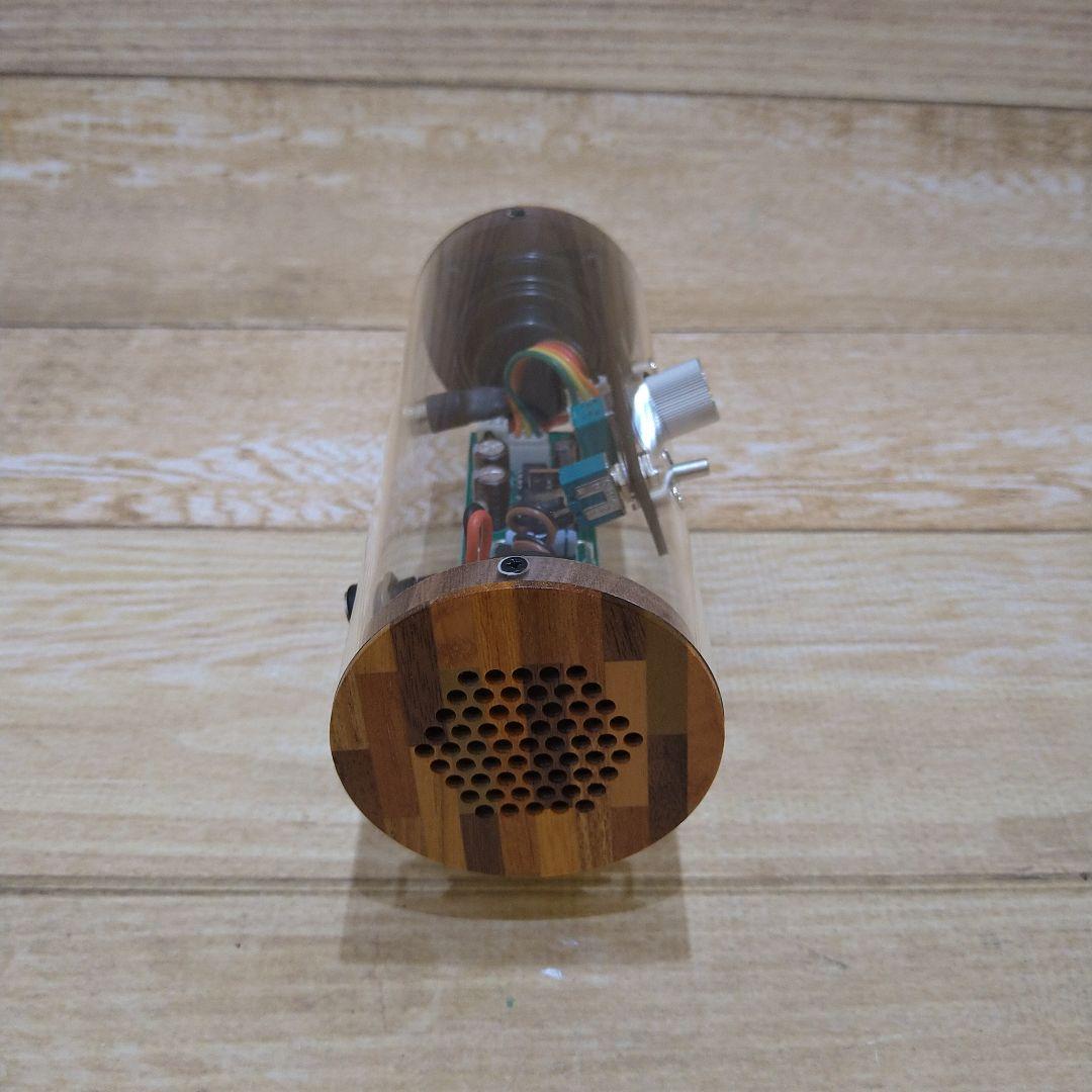 エムズ　アンプ内蔵型波動スピーカー「スケルトン」新品未使用　メーカー3年保証付