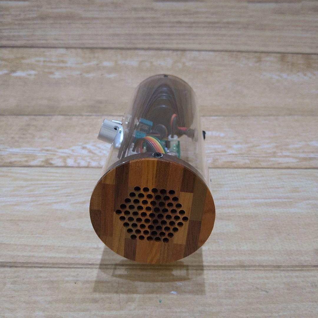 エムズ　アンプ内蔵型波動スピーカー「スケルトン」新品未使用　メーカー3年保証付