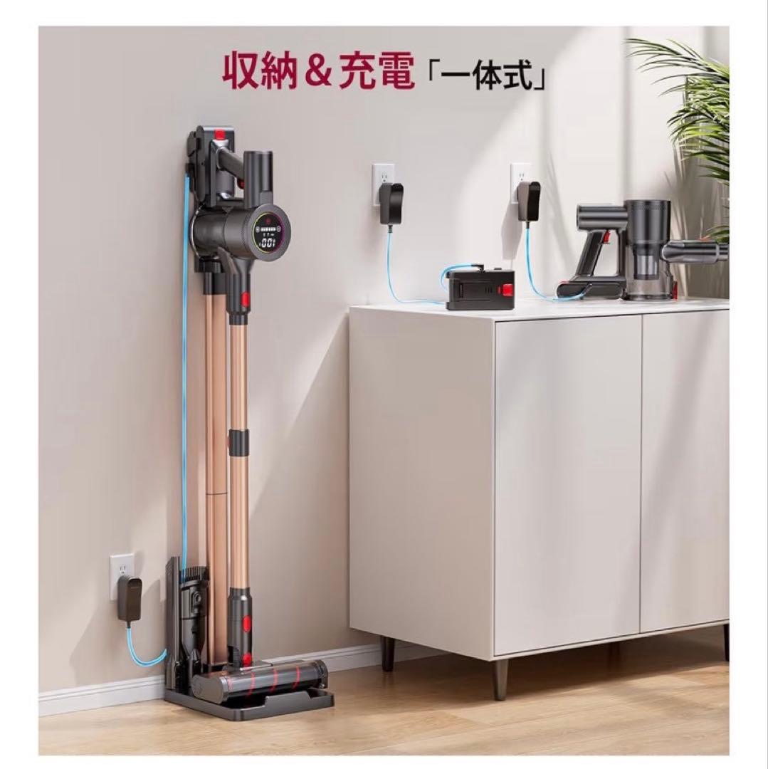 【新品】コードレス掃除機 軽量 サイクロン式 スティッククリーナー バッテリー