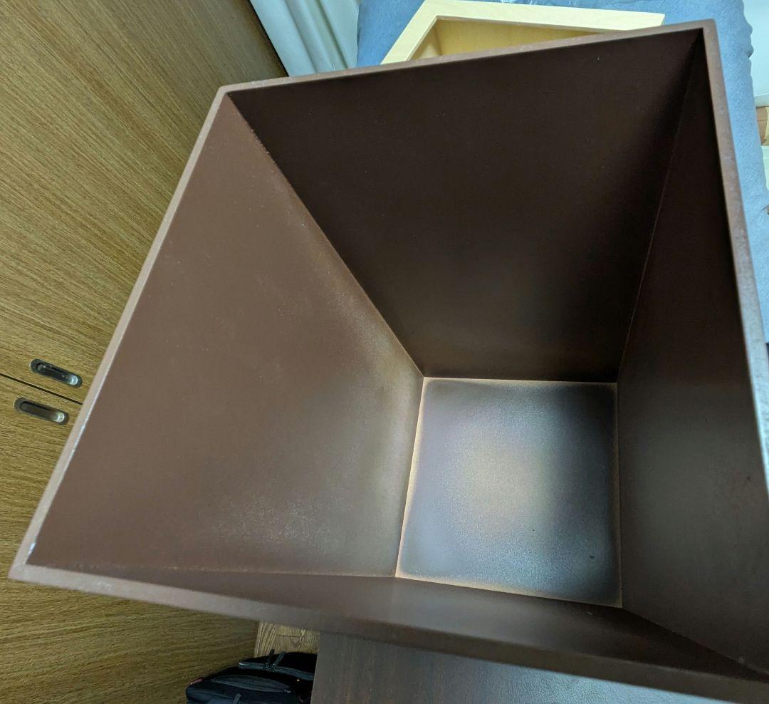 ヤマト工芸×瀬戸弘司 W CUBE ブラウン/ナチュラル　梱包段ボール付属