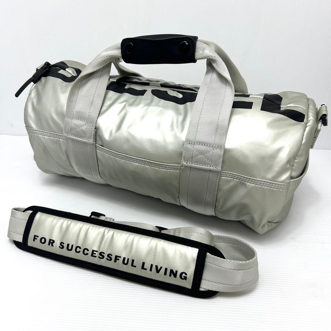 美品✨DIESEL ディーゼル　ロゴ 2way ボストンバッグ　 ドラムバッグ