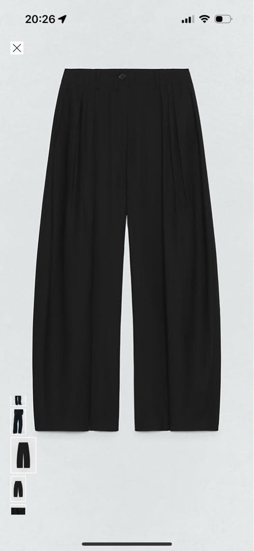 【新品】ZARA SOSHIOTSUKI ソウシオオツキ/ウールダーツパンツ/L